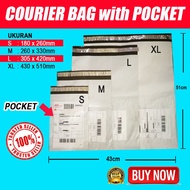 PLASTIK POS ADA POKET Courier Bag Pocket parcel bag postage flyer packaging 快遞袋子 郵寄 包裹 saiz S/M/ L /