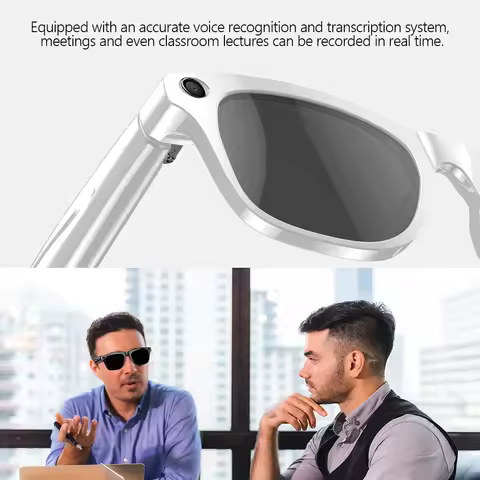 Smart AI Glasses Multifunction HD Photo Video OpenAI Record Translation Touch Photochromic Lenses Bl