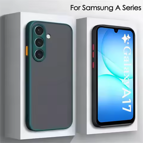 Shockproof Matte Case For Samsung Galaxy A17 A56 A36 A26 A16 A55 5G A35 A53 A15 5G A52s A51 A12 A33 