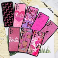 Cellphone Case Samsung Galaxy A11 A21 A50 A50S A30S A70 Soft Phone Case S076 Pink Barbie