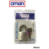 AMAN-304-5001 H/D Stainless Steel Padlock (4 Key)