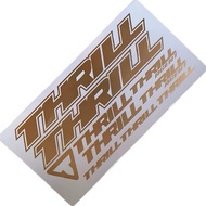 Stiker Sticker Sepeda Thrill Agent