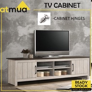 Atmua Furniture John 4FT TV Cabinet Modern Design Solid Board 1 Door With Open Storage Rak TV Kabine