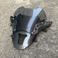 ชิวหน้าPCX160 ทรงFZ ดีไซน์ทรงเวอร์ชั่นใหม่ (ชิวแต่งแบบ2ฐานคาร์บอน สกีนHonda) ปี2021-2024  ชิวแต่งpcx