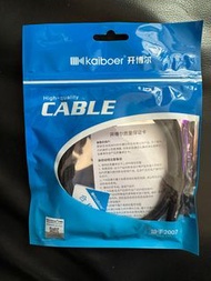 Kaiboer 240W High-quality OFC Thunderbolt 4 Cable-1M(Black) 開博尔 雷電4全功能傳輸線對絞版 240W-1米