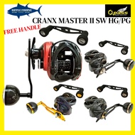 OPASS CRANX MASTER II SW HG / PG OVERHEAD REEL WITH EXTRA HANDLE