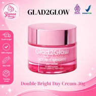 GLAD2GLOW Double Bright DAY Cream 30g & Tone Up Brightening DAY Cream 30g Bright Up Cream
