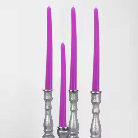 4Pcs Tall Taper Candles 10 Inch Unscented Paraffin Cotton Wick Smokeless Dinner Table Candles Romant