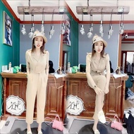 Large Size Classy Jumpsuit Ankle-Length Suit Fashionable Women's Trendy Summer Suit Korean Version Slimmer Look Jumpsuit 20