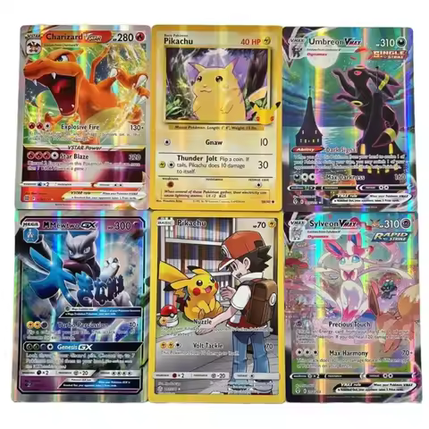 Pokemon Oversized Cards 30Pcs Jumbo Letters Card Vmax Vstar GX Arceus Pikachu Charizard Super Shiny 