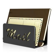Mail Organizer Countertop Mail Holder Acrylic Mail Sorter for Desk Envelope Holder Letter Organizer 
