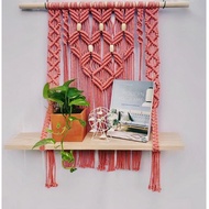 Wall shelf room decoration hanging decoration macrame wall hanging