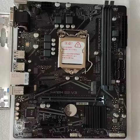 Used H410M S2 V3 Micro ATX Motherboard LGA1200 Support 10th Gen CPU DDR4 RAM Desktop Mainboard for G