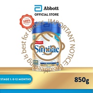 Similac 5MO Stage 1 Infant and Stage 2 Follow-On Baby Milk Formula 850g