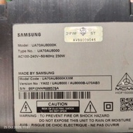 SAMSUNG UA70AU8000K 70" TV MAIN BOARD,POWER SUPPLY,POWER BUTTON,SCRIPT,RIBBON CARD,BACK LIGHT AND SP