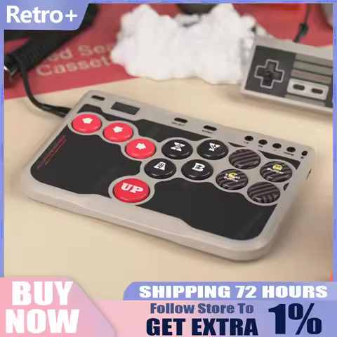 Haute42 Retro+Hitbox P12 Pro Fighting Game Keyboard 2XKO Street Fighter 6 PC PS5 Low Axis 0.8mm
