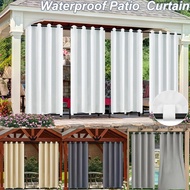 Patio Outdoor Waterproof Curtains Eyelets Insulated Insulated Window Drapes Rod Pocket Tap Top Gazebo Pergola Curtains Windproof