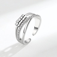Women's and men's anxiety relief fine tuning ring opening adjustable thumb ring anxiety relief gift