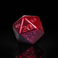 Bloodfire D20 Dice (1 Piece 1die) 20 mm.| DnD D&D MTG RPG TRPG Board Game Magic