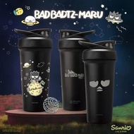 Blender Bottle XO Badtz Maru 不鏽鋼 shaker 酷企鵝系列 XO仔 雷雕款 塗鴉款 Strada Sleek 黑色 不銹鋼 健身水壺 運動水樽 健身杯 蛋白粉杯 搖搖杯
