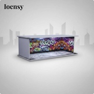 [Ioensy] Graffiti Parking Garage Display Gift Design 1:64 Parking Lot A-39 Warehouse
