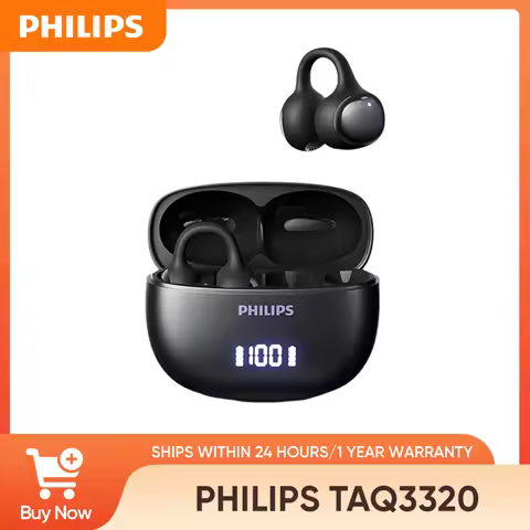 PHILIPS TAQ3320 Open Ear Clip Bluetooth Sport Earphones Bone Conduction Concept Wireless Running Hea