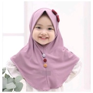 (DISA Kids) Bergo Malay Children's Premium Jersey Butterfly 0-3 Years
