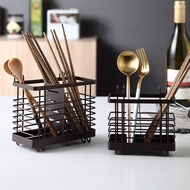 Powder Coated Iron 2-Compartment Chopsticks With Hangers, High-Class Household Products.