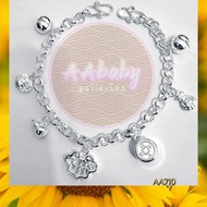🌈AAbaby Galleries AA710 Original Baby S999 Silver Anklet Bracelet 7 Treasures 999纯银宝宝小孩脚链Gelang Bayi