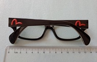 Evisu Eyewear Glasses / Spectacles   黑色 膠框 眼鏡 ＊冇盒