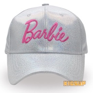<AZs>KIDSUP-Baby Girl Barbie Baseball Cap Letter Embroidery Trucker Hat Summer Beach Sun Hat for Tod