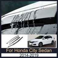 Door Visor For Honda City Sedan 2014-2019 2015 2016 2017 2018 Rain Visor Rain Guards Window Visors D