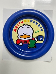 1992 Vintage Sanrio Ahiru No Pekkle 絕版 Ap鴨 大Pat鴨 鐵製 杯墊 小鐵碟 鐵杯墊