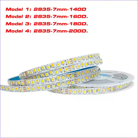 (3 solder joints) 5 meters 2835-7mm-140D/160D/180D/200D LED strip constant current 3Colors LED ribbo