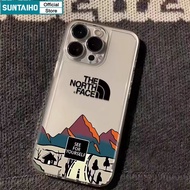 Suntaiho Phone Case Cool The North Face Mountain Pattern Transparent Soft Premium Shockproof Casing 