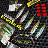 LURE JIG CAST METAL JIG MICRO MICRO JIG EVANTHE FISH SCALES BENT ULTRA LIGHT 8 10 15 20 GRAM