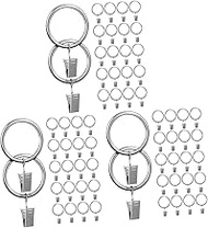 Abaodam 72 pcs curtain ring curtain clips with rings Window Curtain Clips curtain rod clip rings curtain hook clip curtain rod clips curtain hooks for drapes Metal belt ring shower curtain
