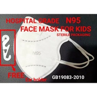 10%Cashback  N95 hospital grade Medical Face Mask For Kids/budak mask