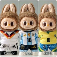 奧運站⚽️ labubu 阿根廷 美斯 世界盃 球衣 德國 巴西 波衫 足球 鞋 衫仔 娃衣 公仔衫 一代 二代 三代 3.0 17cm outfit FIFA World Cup 2026 10號 