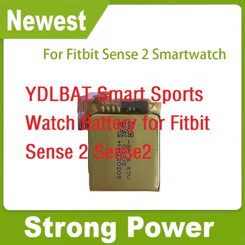 YDLBAT Smart Sports Watch Battery for Fitbit Sense 2 Sense2