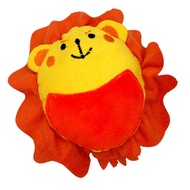 (D) AMY N CAROL Suede Toy - Lion (Orange) (11x10x4cm)
