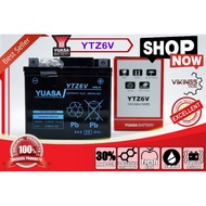 DIJAMIN ORI!! YTZ6 YTZ6V VIKINGS 100% ORIGINAL JAPAN YUASA BATTERY YTZ6V SEALED MF Honda RS150 PCX A