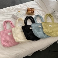 [MOIRE] T20 Puffy Tote Bag for Women, Aesthetic College Tote Bag, Fits Laptop, Korean Style