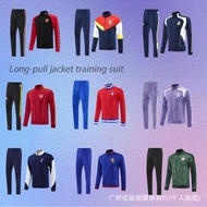 25New winter long zipper jacket M Tottenham, Arsenal, Inter Milan AC Barca Chelsea training jersey