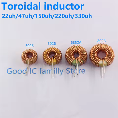 5pcs Ring inductance 4.7UH 10UH 22uh 33UH 47UH 100uh 220uh 330UH 470UH 8052 6852 8026 6026 Ring indu