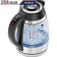 Custom-Temp Electric Kettle 1.8L 1750W with Tea Inr Stainless Steel Rapid Boiling Keep m Ftion LED I