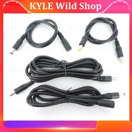 KYLE Wild Shop 12v 18awg DC male to male female 5.5X2.5mm 2.1mm Extension power supply connector diy Cable Plug Cord wire Adapter for strip