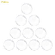 Picbliss 10Pcs 25mm Coin Holder Round Acrylic Coin for Case with Organizer Box Waterproof for Coin N
