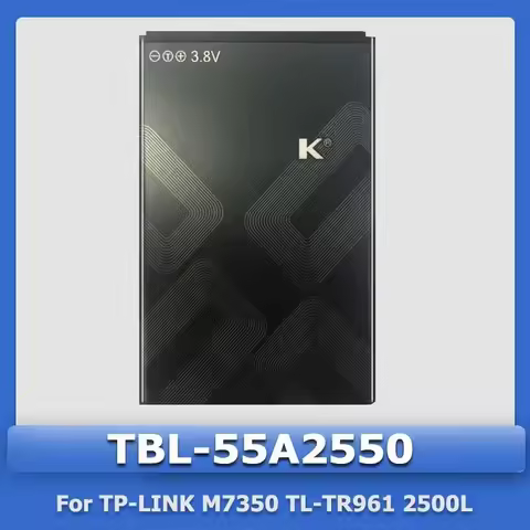 2025 XDOU TBL-55A2550 Battery For TP-LINK M7350M7350 (B Version) TL-TR961 2500L WIFI + Accompanying 