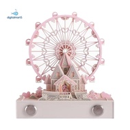 1 Piece 3D Notepad Desk Calendar with Lights, Artist Desk Calendar Pink Acrylic 2024 Calendar 3D Not